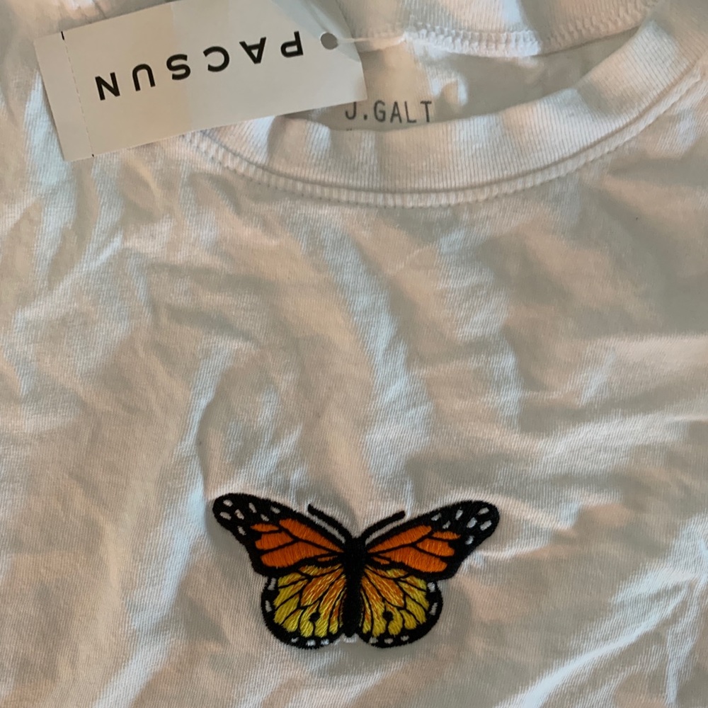 Brandy Melville butterfly tee one size